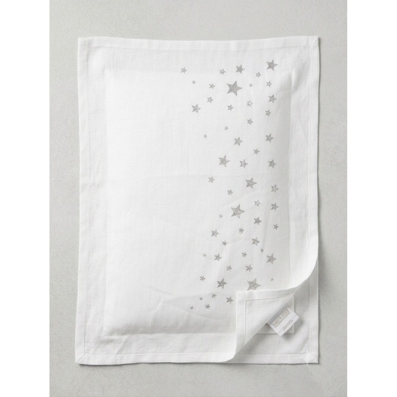 Restoration Hardware Other - Restoration Hardware RH Baby & Child White Silver Metallic Embroidered Star Sham